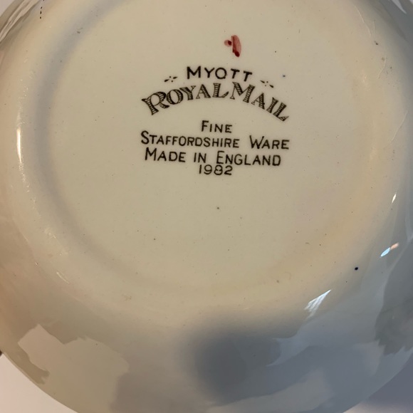 2 Vintage Myott “Royalmail” Fine Staffordoshire Ware, Made in England 1982 bowls - Picture 7 of 7